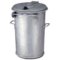 Poubelle d'appoint en acier galvanisé - 110 L - Image principale