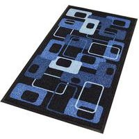 Tapis d'entrée décoratif Modern70'S Bleu 900x1200x6mm - Image principale