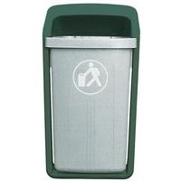 Poubelle urbaine Elégance 50 L vert anglais SULO - Image principale