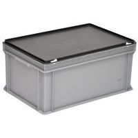 Bacs à couvercle RAKO gris - 600x400mm - 14 à 53 L - Image 2