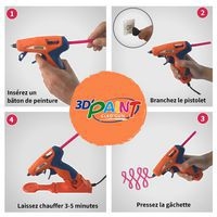 Pistolet à colle et à peinture 3D sans fil - Image 7