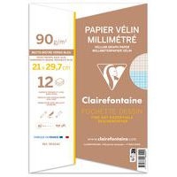 Feuille millimétrée - format 21 x 29.7 cm (Pochette de 12) - Image 2