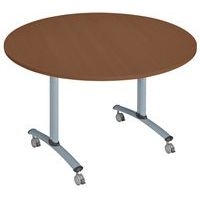 Table ronde plateau mélaminé pivotant Axe - Manutan Expert - Image 2