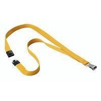 10 cordons textile avec mousqueton Jaune - Image principale