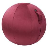 Ballon d'assise ergonomique Move Hop tissu velours Bordeaux - Image principale
