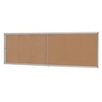Vitrine intérieur avec portes coulissantes Liège H 68 cm x L 160 cm Gris - Image principale