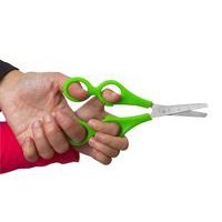 Ciseaux bouts ronds 13 cm pédagogique 4 anneaux symétriques - Image principale