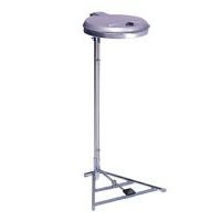 Support fixe pour sac-poubelle 120 L avec pédale, Couvercle coloris : Gris - Image principale