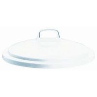 Couvercle pour poubelle 75 L tri sélectif coloris blanc - Image principale