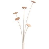 Portemanteau acier Festival Blanc 5 patères Bois - Image 3