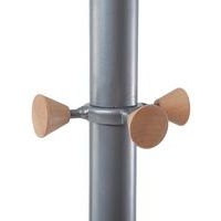 Vestiaire mobile Lux + 6 cintres Bois Chrome - Image 4