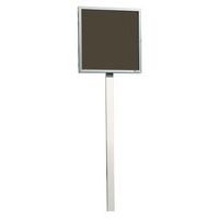 Support à sceller pour vitrine affichage extérieur avec porte battante - Image principale