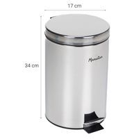 Poubelle sanitaire Inox à pédale Manutan - Manutan Expert - Image 6