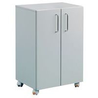 Armoire Twin Click - Modèle haut, Coloris : Gris clair - Image principale