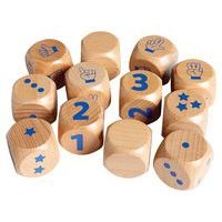 Lot de 12 dés de 1 à 3 - Image principale