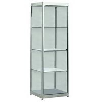 Vitrine Square Lxhxp: 100 x 190 x 60 cm socle Gris - Image principale