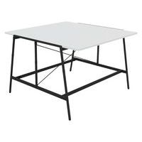 Table de réunion Alto 160x163x105 cm Noir/blanc - Image principale