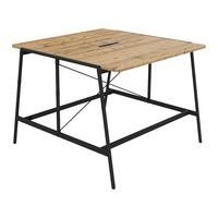 Table de réunion haute Alto profondeur 143 cm électrifiée - Buronomic - Image 2