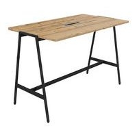 Table de réunion haute Alto profondeur 90 cm électrifiée - Buronomic - Image 3