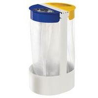 2 poubelles sur pied 2 x 75 L - Citwin essentiel - blanc Rossignol Pro - Image 2