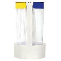 Poubelle sur pied 2x75L Citwin essentiel blanc/jaune/bleu outremer-Rossignol Pro - Image 3