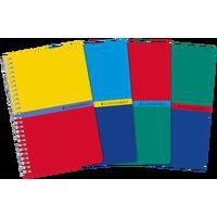 CONQUERANT Carnet 9x14cm Petits Carreaux 5mm 180 Pages Reliure Intégrale Couverture Carte Recyclée Coloris Ass - Image principale