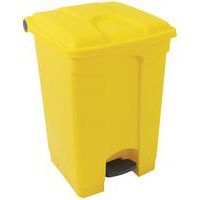 Poubelle plastique agroalimentaire 45 L jaune - Image 3