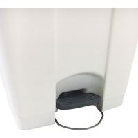 Poubelle plastique agroalimentaire 45 L blanc - Image 2