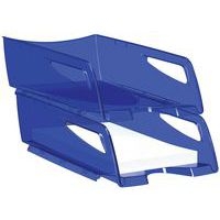 Lot de 6 corbeilles à courrier CepPro Maxi-format Bleu Electrique - Image 3