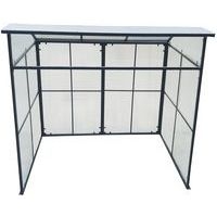 Abri deux roues simple acier galva anthracite - Image 3