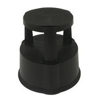 Marchepied mobile pro poly. - 2 marches Noir - Image 2