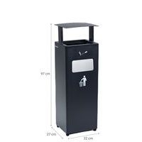 Cendrier-poubelle Manutan - Manutan Expert - Image 2