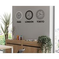 Horloge quartz Ø 30 cm cadran coloris gris - Image 2