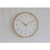 Horloge murale en bois TREE Verre Bois clair Fond blanc - Image 7