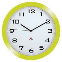 Horloge quartz Ø 38 cm cadran coloris anis - Image principale