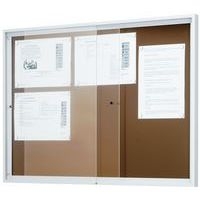 Vitrine d'intérieur portes coulissantes - Fond liège - Porte en plexiglass - Image 4