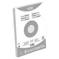 Fiche film bristol quadrillé 5x5 210x297mm blanc non perforé. - Image principale