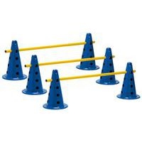 Lot de 3 mini-haies/cônes 35cm multifonctions réglable en hauteur PRO - Image principale