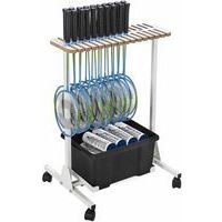 Chariot range raquettes de badminton et de tennis de table avec bac - Image 5