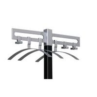 Lot de 2 cintres Montana sans barre pantalon acier poudré argent - Image 2