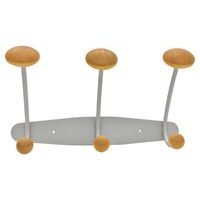 Portemanteau métal et bois, Largeur : 31 cm - Image principale