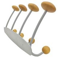 Portemanteau métal et bois, Largeur : 41 cm - Image 4