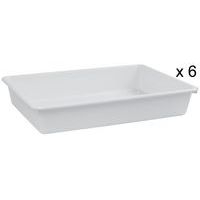 Lot de 6 Plat HIPS 49 cm HIPS Blanc cassé - Image 2