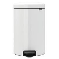 Poubelle à pédale NewIcon 20L avec liner métal - Brabantia, Coloris : Blanc - Image principale