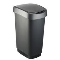 Poubelle Twist 50L argent - Image principale