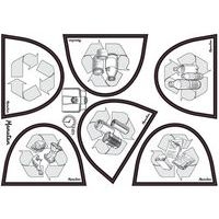 Poubelle plastique agroalimentaire 45 L rouge - Image 2