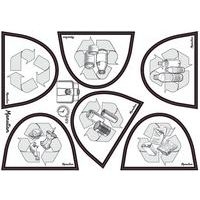 Poubelle plastique agroalimentaire 70 L jaune - Image 2