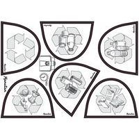 Poubelle plastique agroalimentaire 90 L jaune - Image 3