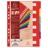 Intercalaires touches neutres Exacompta - Polypropylène - Coloris assortis - A4 - Image 3