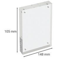 Cadre photo ou affichette magnétique transparent A6- Manutan - Image 5